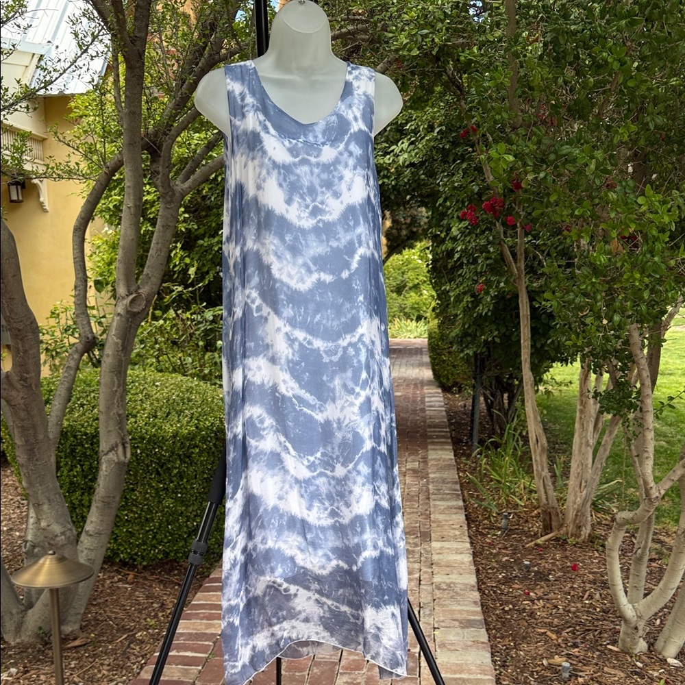Bellambra Tie-Dye Silk Blend Midi Dress – Made in Italy –‎ Size S